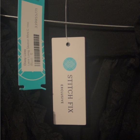 Black Ruffled Tiered Long Sleeve Cocktail Dress SMALL NWT! - Picture 7 of 9